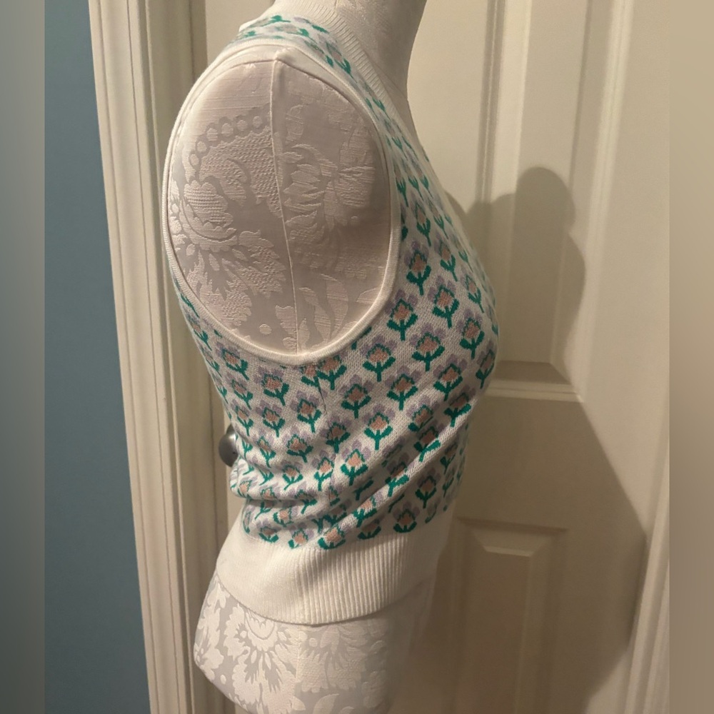 Maeve Jacquard Sweater Vest - Picture 5 of 8